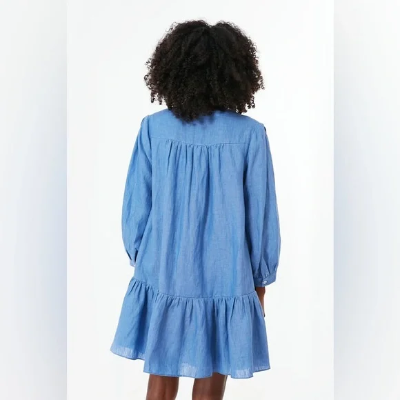 POMANDER PLACE Lake Blue Frankie Dress - Picture 2 of 4